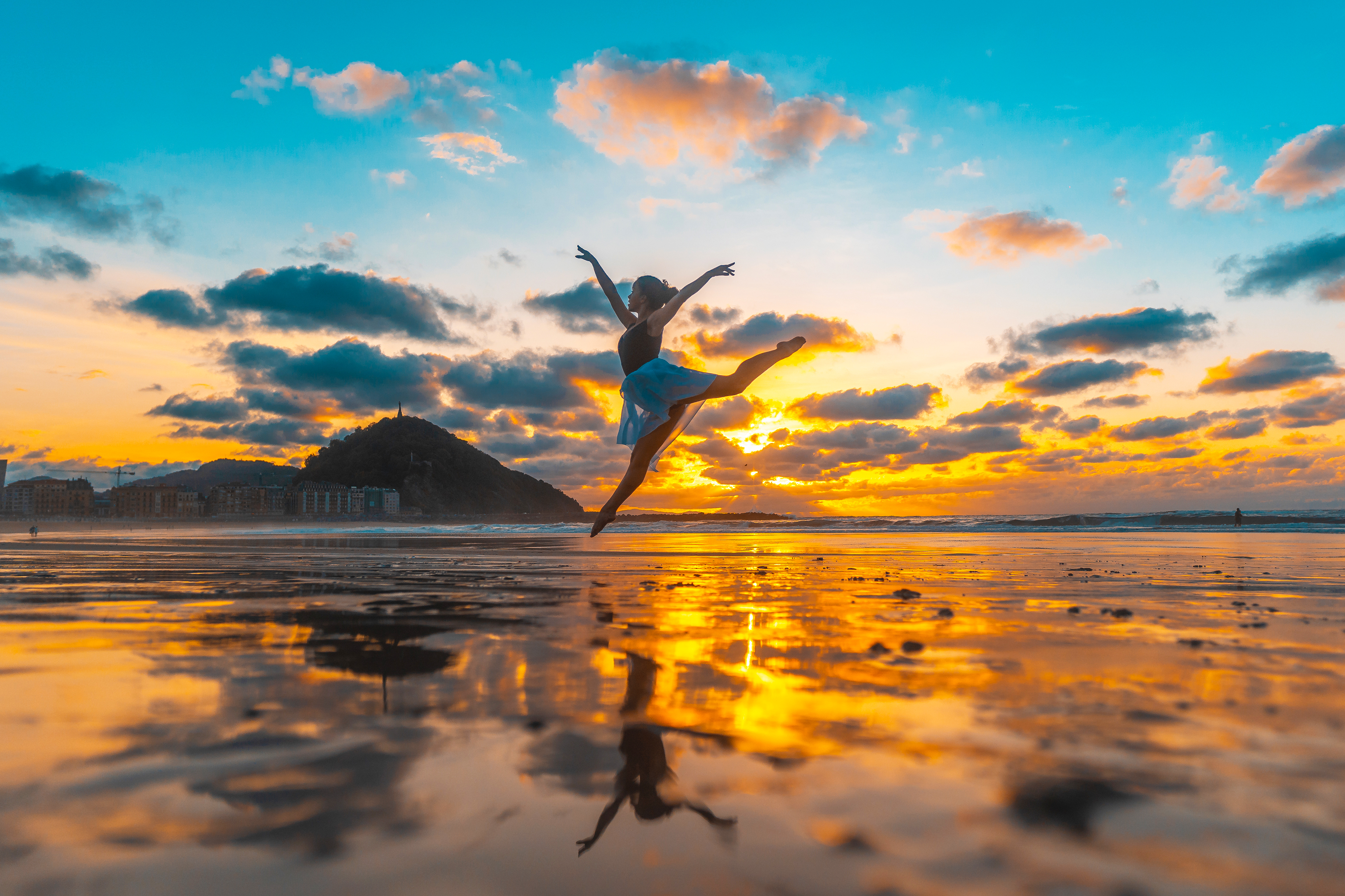 Bailando al atardecer